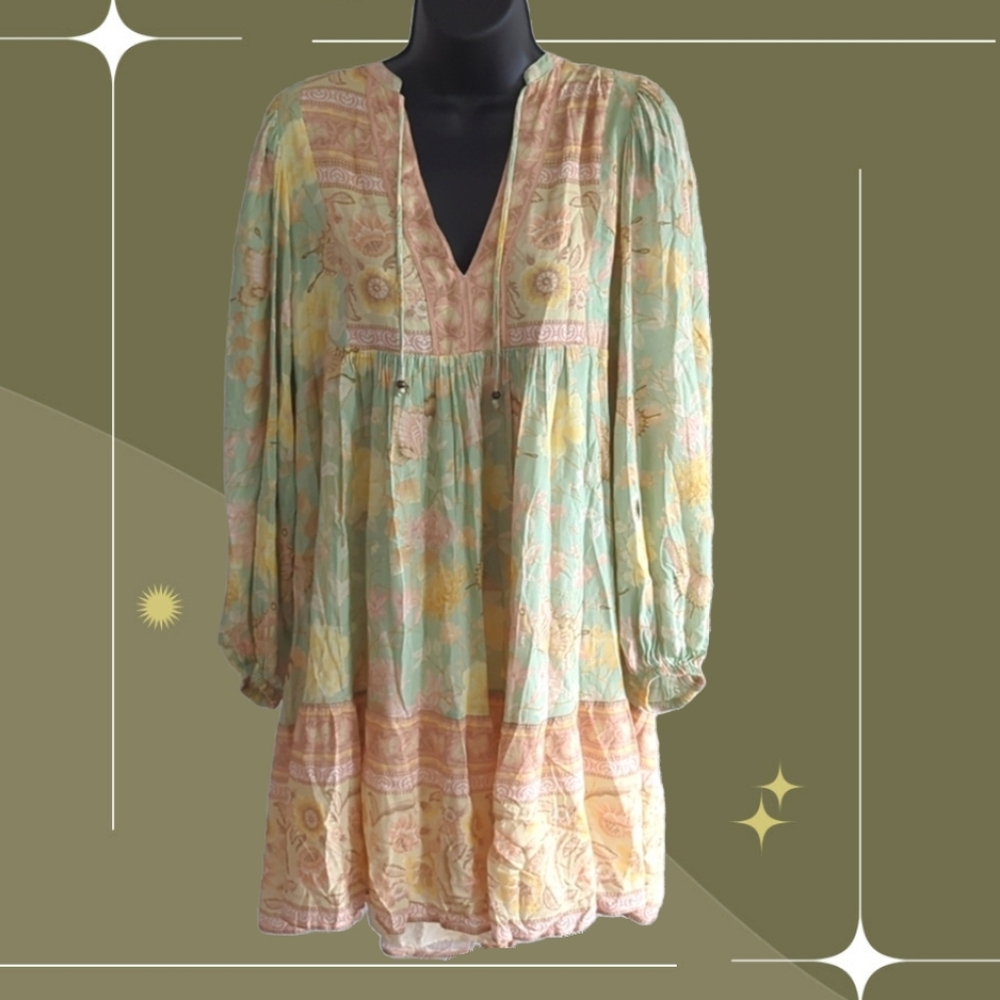 🍋✨Spell and the Gypsy Butterfly boho tunic dress size S
